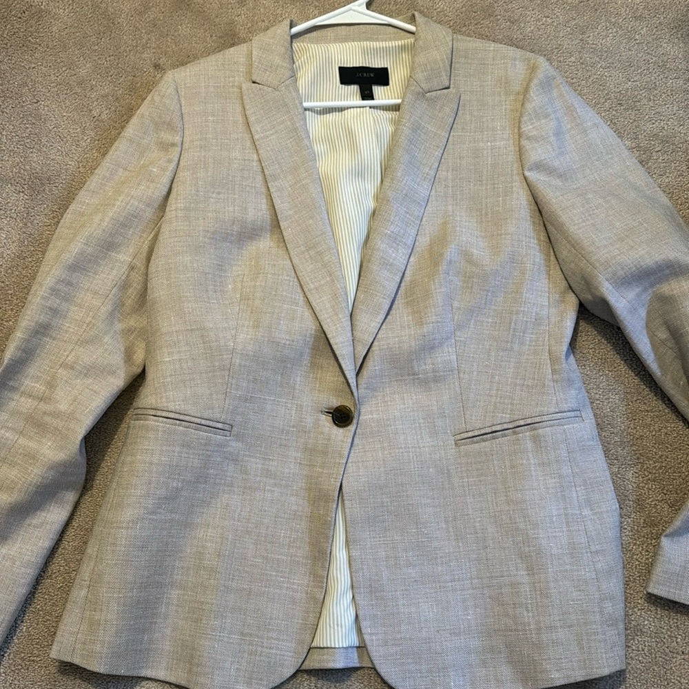 JCrew linen blazer